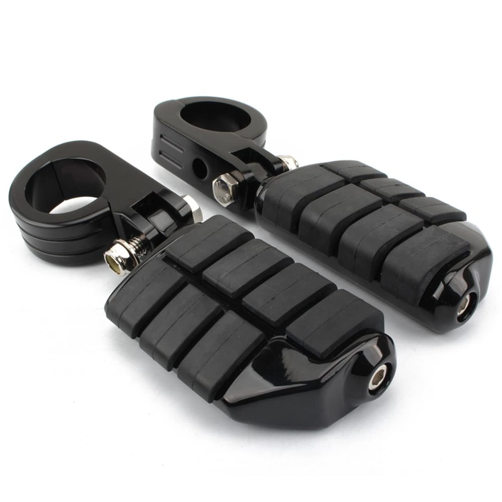 INLIMA Schwarze Motorrad Highway Fußrasten 32mm 38mm Motorschutz Sturzbügel Fußrasten Kits passend for Harley Touring Dyna Softail Chopper Bobber (Color : 32mm A) von INLIMA