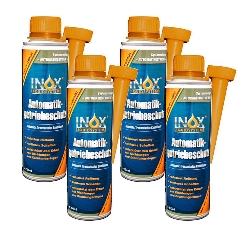 INOX® Getriebeschutz Additiv, 4 x 250 ml - Zusatz für Automatikgetriebe von INOX-LIQUIDSYSTEMS