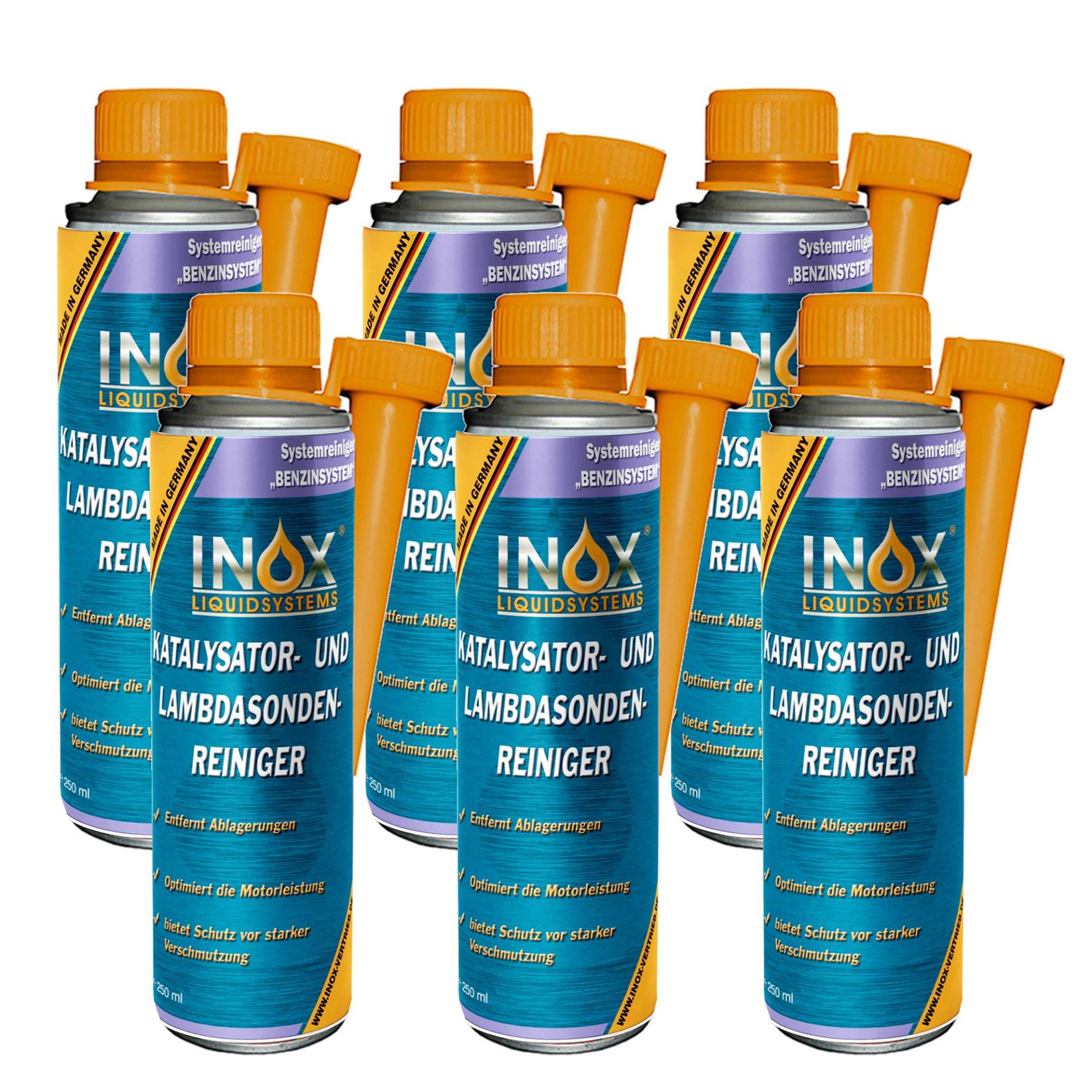 INOX® Katalysator- und Lambdasondenreiniger, 6 x 250 ml von INOX-LIQUIDSYSTEMS