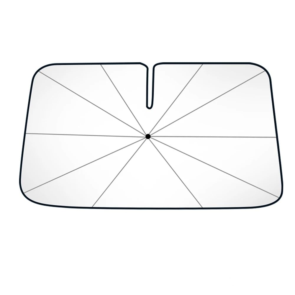 Auto Frontscheiben Sonnenschutz für Mitsubishi Mirage 2013-2019,Sonnenschirm mit Verstellbarer Stange 360° Rotations Faltbarer Sonnenschirm Für Auto Autozubehör,XL von INTEAU