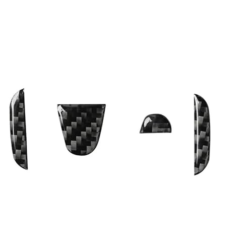 Auto Lenkrad Abdeckung Logo Aufkleber für Toyota Hilux Double Cab 2011-2015,Kohlefaser Lenkrad Auto Dekor Logo Aufkleber Auto Lenkrad Logo Cover Trim Aufkleber Dekorationen Lenkemblem Aufkleber von INTEAU