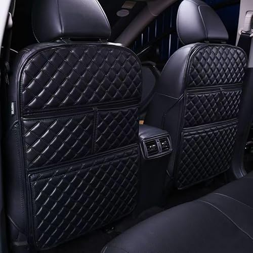 INTEAU Auto Rücksitz Anti Kick Pad für Opel,Leder Anti Kick Pad für Autositze Auto Rücksitz Schutzpolster mit Tasche Autositz Rücken Anti Kick Matte Zubehör,F-L von INTEAU