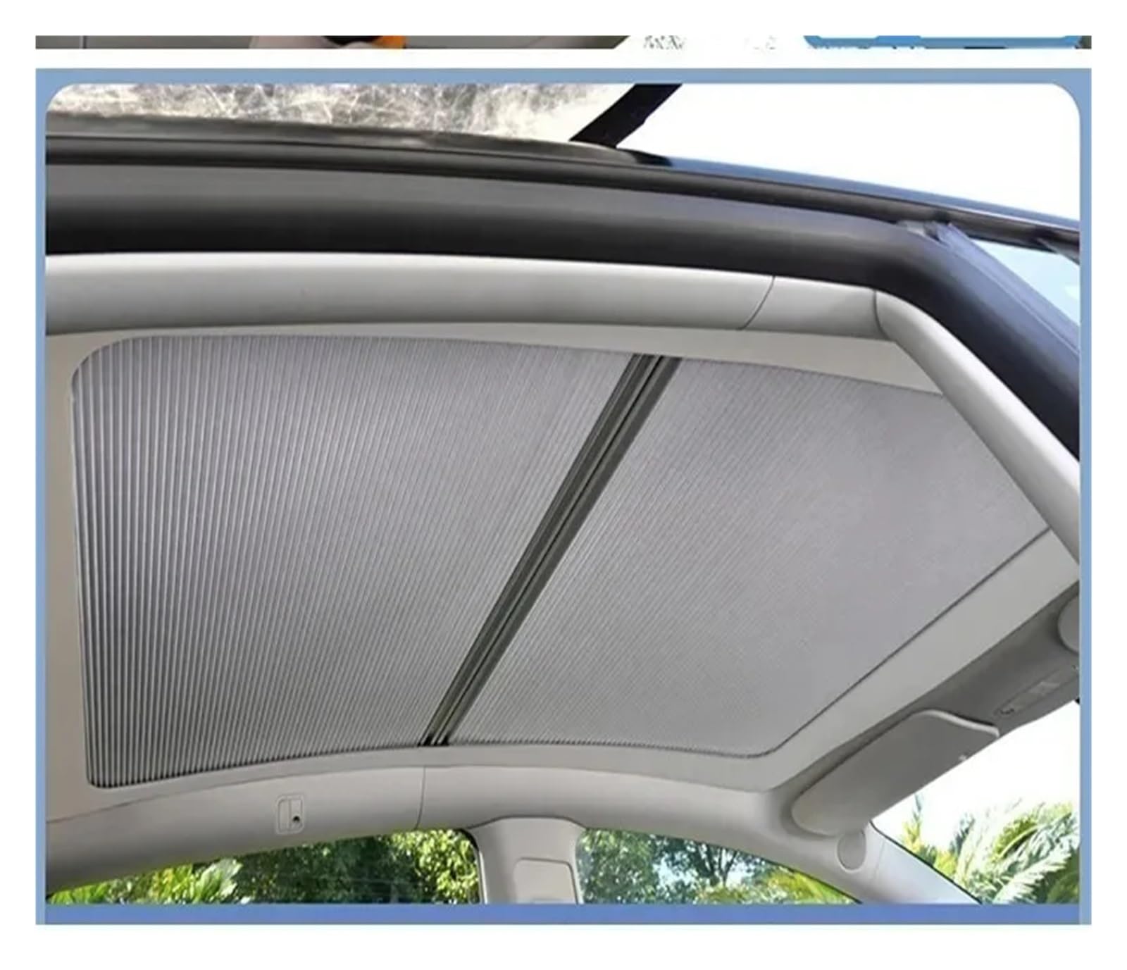 Auto-Sonnenschirm Auto Magnetische Schiebedach Sonnenschirm Versenkbare Sonnenblende Innen Für Tesla Für Modell Y 2020 2021 2022 2023 Faltbarer Sonnenschutz Auto von INXKED