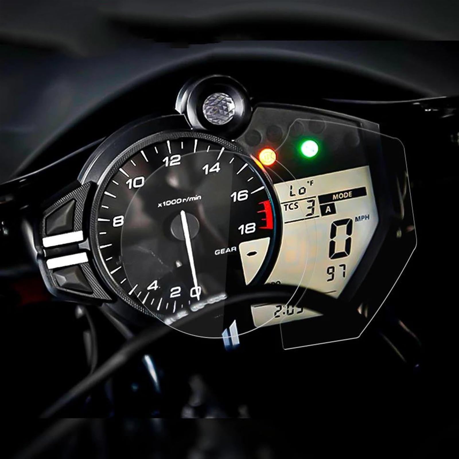 Dashboard Displayschutzfolie Tachoschutzfolie Für Yamaha Für YZF-R6 Für Race 2023+ Motorrad-Screen-Dashboard-TPU-Schutz von INXKED