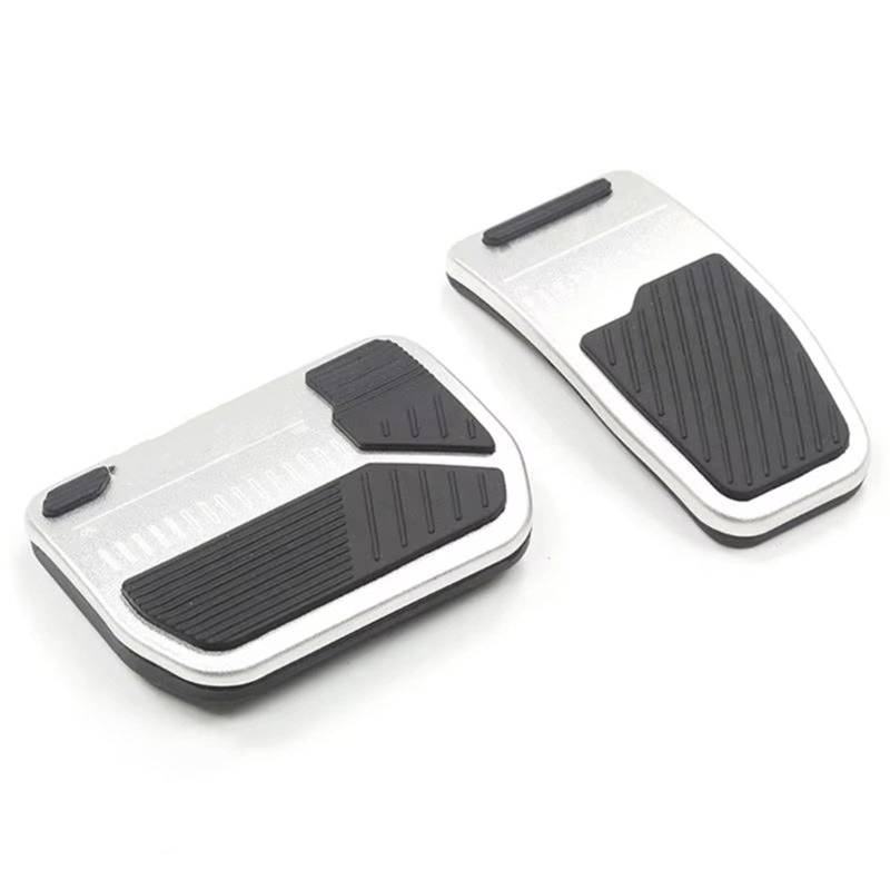 Gaspedal Fußstütze Auto Fuß Pedale Pad Kupplung Bremse rutschfeste Fußstütze Abdeckung Für Modell 3 Y Auto Bremspedal(Silver) von INXKED