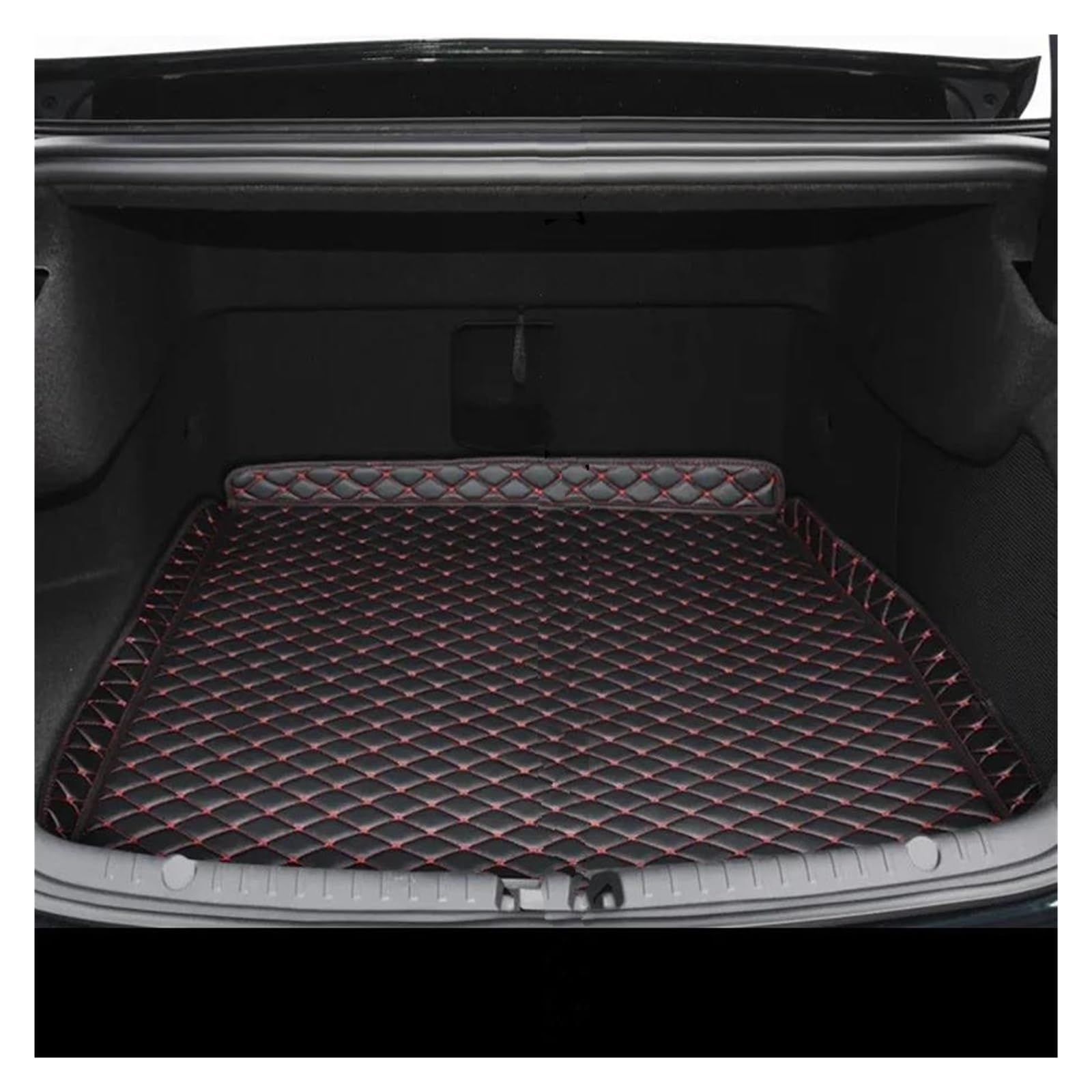 Kofferraumwanne Für BYD Für HAN Für EV 2021 2022 2023 2024 Teppich Fach Schutz Zubehör 1pc Auto PU Leder Stamm Matte Hinten Liner Cargo Kfz-Ladungseinlagen (Color : A) von INXKED