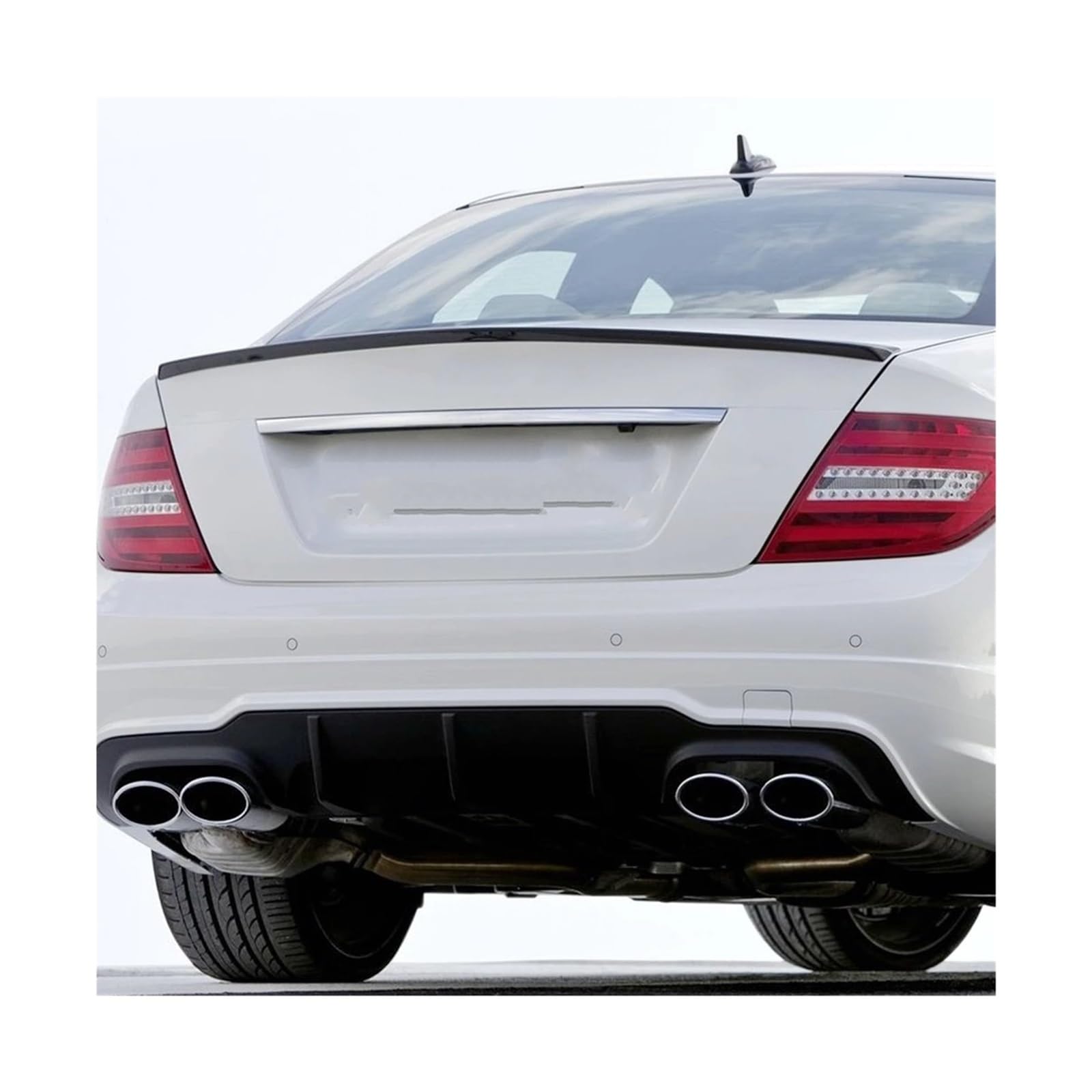 Spoiler Wing Für Benz Für W204 C-Klasse Für C180 Für C200L Für C63 2008-2014 Spoiler ABS Auto Heckspoiler Auto Spoiler Wing(Unpainted) von INXKED