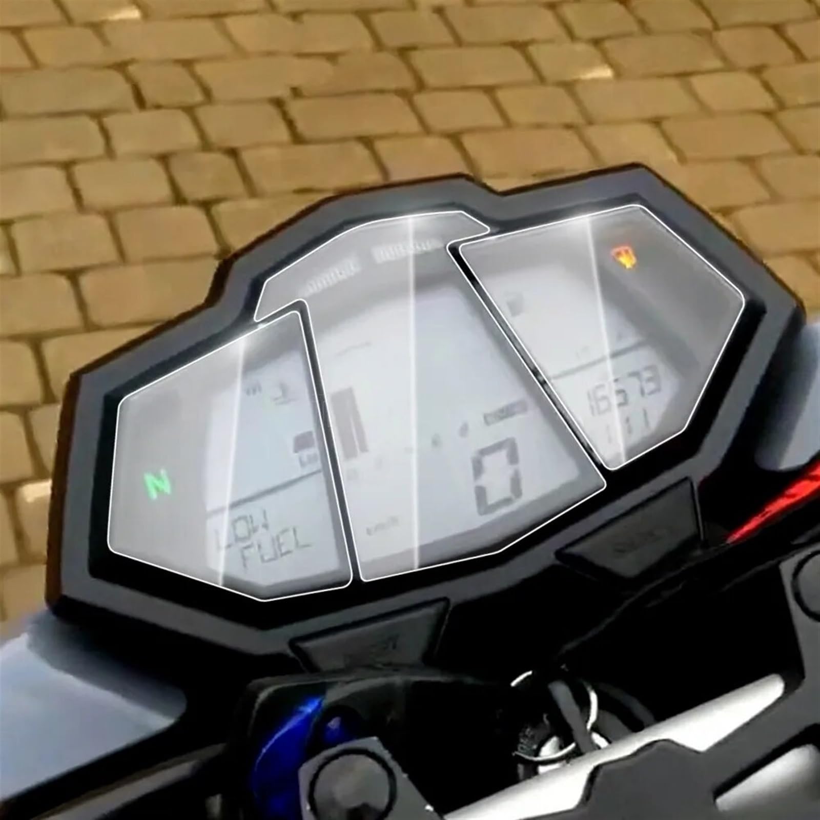 Tacho Displayschutzfolie Für Yamaha Für MT125 Für MT 125 2014-2018 2019 Motorrad Scratch Cluster Schutz Instrument Screen-Dashboard Film Displayschutzfolie Tacho von INXKED