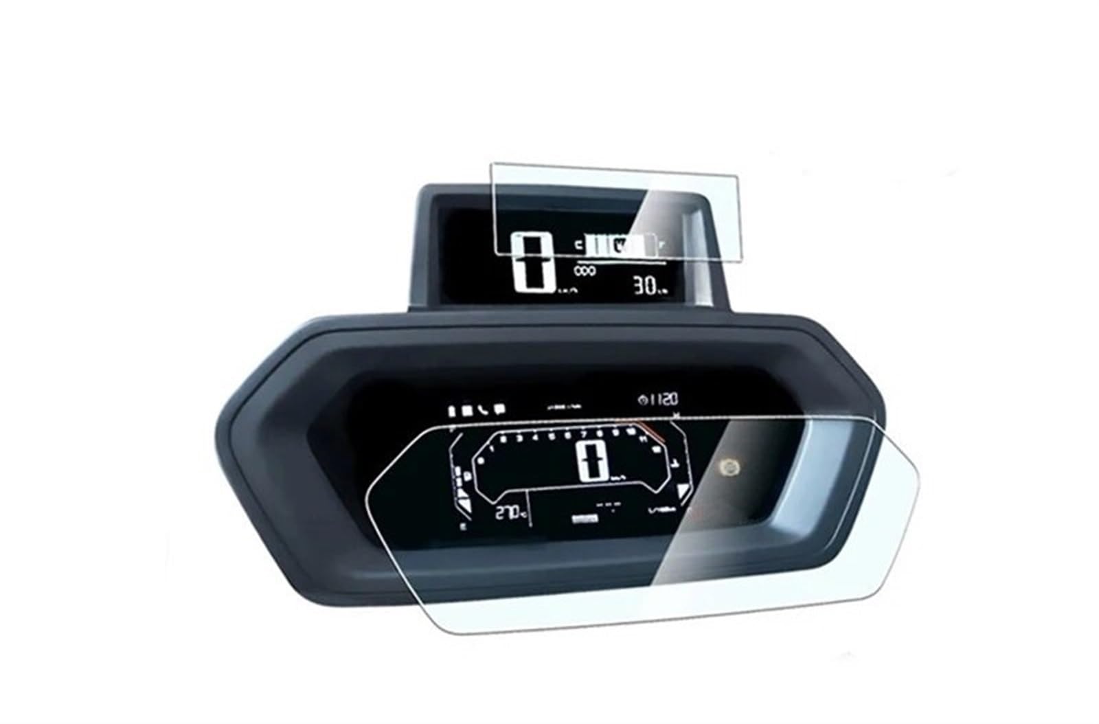 Tacho Displayschutzfolie Für Yamaha Für Xmax 300 2023 Scratch Cluster Screen-Dashboard Schutz Instrument Film Motorrad Zubehör Displayschutzfolie Tacho (Size : 1 Set) von INXKED