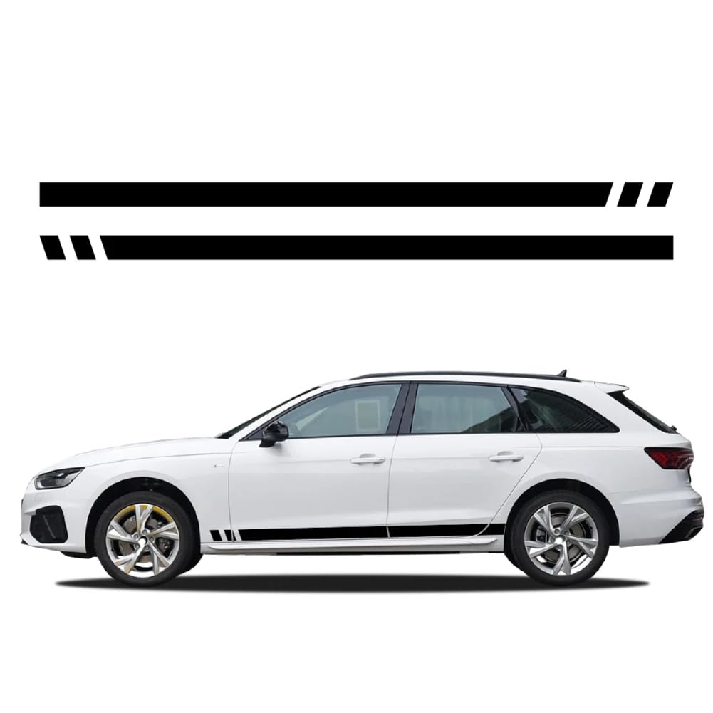 Autotür-Seitenschweller-Aufkleber, Vinyl-Aufkleber, Streifen, Autozubehör, für A=UDI A4 B8 B7 B9 8W 8K 8E Avant Quattro Allroad TFSI Autotür-Seitenschweller-Aufkleber, Vinyl-Aufkleber, Streifen, Autozubehör, für A=UDI A4 B8 B7 B9 8W 8K 8E Avant Quattro Allroad TFSI von IPROCAS