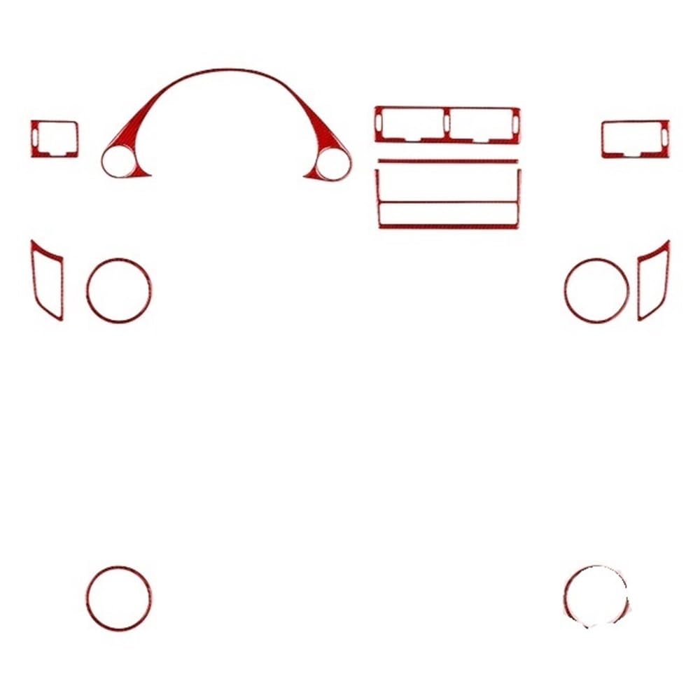 Auto Styling Zierleisten Für 7er-Serie 740 E38 1994-2001 Armaturenbrett-Luftauslass, Vollständiger Satz, Abdeckungsaufkleber, Auto-Innenausstattung, Zubehör von IPUDIS