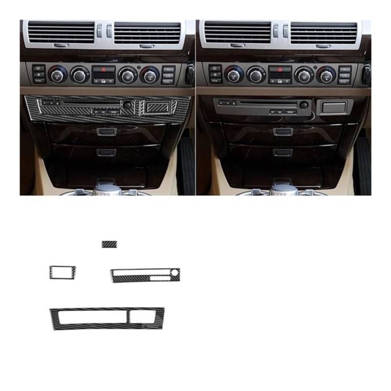 Auto Styling Zierleisten Für 7er-Serie Für E65 2002 2003 2004 2005 2006 2007 2008 Radio-Panel-Tuning-Aufkleber Auto-Innenausstattung von IPUDIS