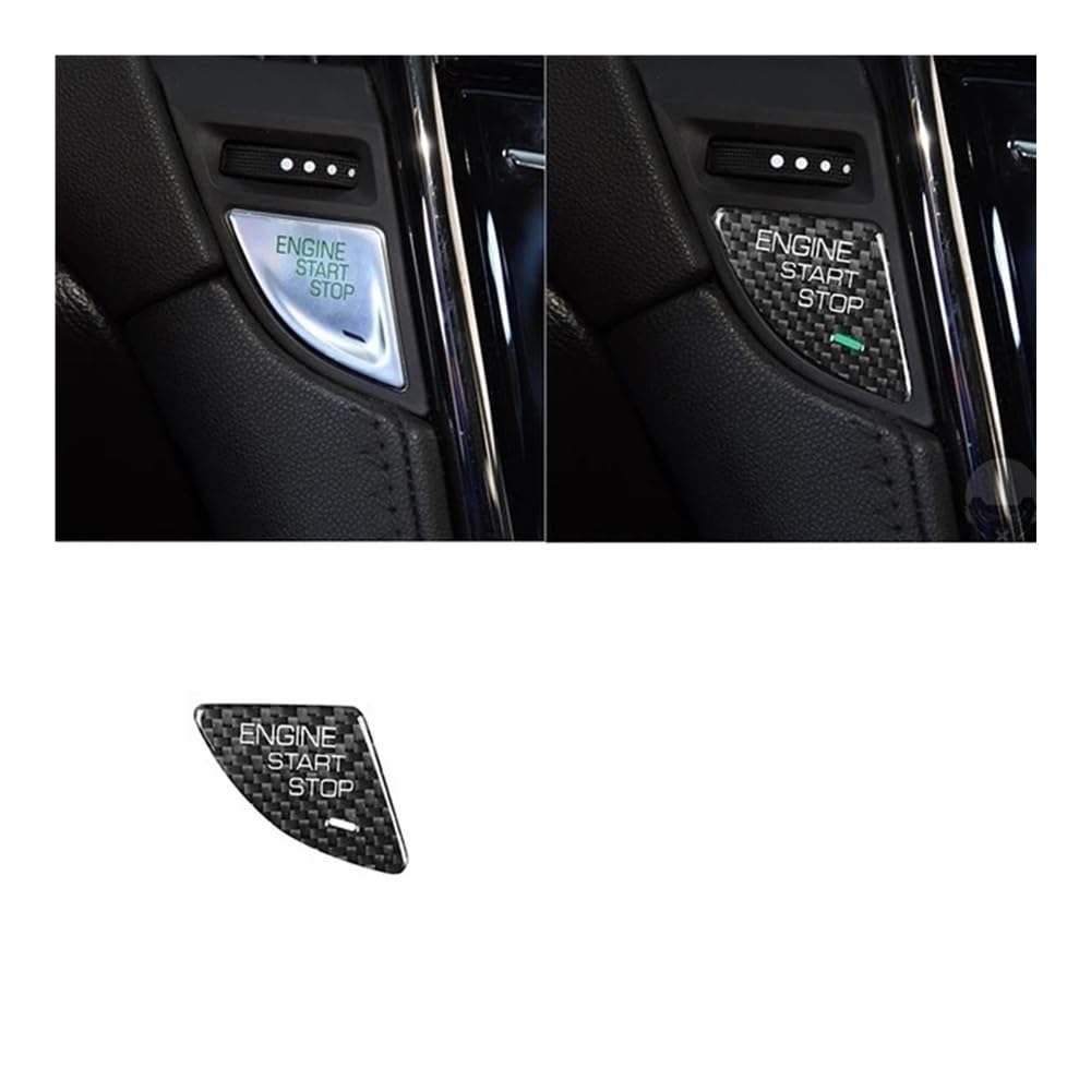 Auto Styling Zierleisten Für Cadillac Für Ats 2013-2019 Dashboard Taste Starten Tuning Abdeckung Trim Teile Aufkleber Auto Innen von IPUDIS