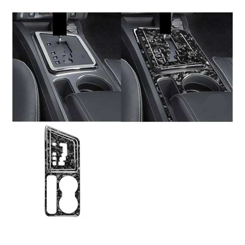 Auto Styling Zierleisten Für Challenger 2008 2009 2010 Center Gear Shift Panel Set Carbon Faser Aufkleber Auto Innen Trim Zubehör von IPUDIS