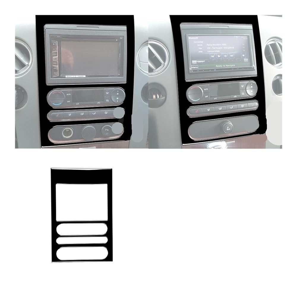 Auto Styling Zierleisten Für Ford Für 2004 2005 2006 2007 2008 Dashboard Radio CD Contral Panel Trim Abdeckung Aufkleber Auto Innen von IPUDIS