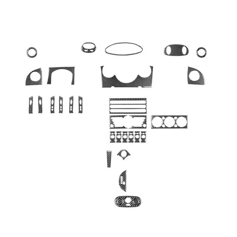 Auto Styling Zierleisten Für MINI Für Cooper 2002 2003 2004 Aufkleber Zentrale Steuerung Anzug AC CD Outlet Getriebe Auto Zubehör von IPUDIS