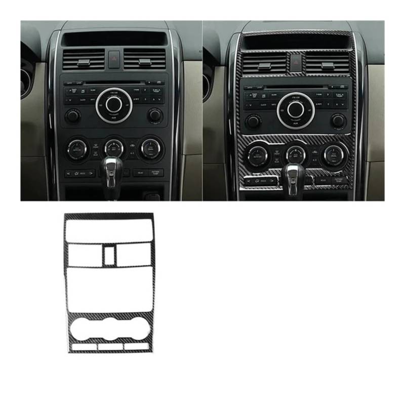 Auto Styling Zierleisten Für Mazda Für CX9 2010 2011 2012 2013 2014 2015 Dashboard Air Outlet Getriebe Fenster Lift Vollen Satz Aufkleber von IPUDIS