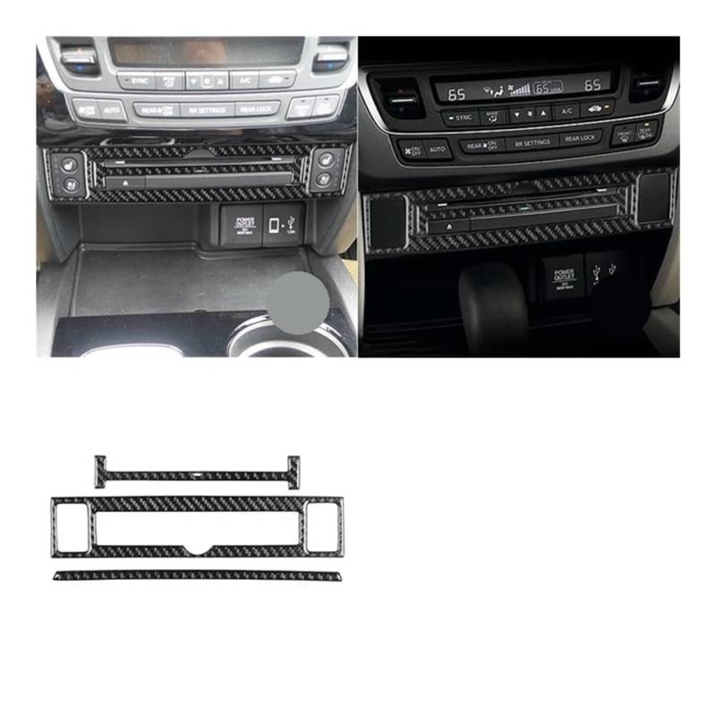 Auto Styling Zierleisten Für Ridgeline 2017 2018 2019 2020 Aufkleber Radio CD Shift Lift Panel Auto innen dekorative Zubehör von IPUDIS