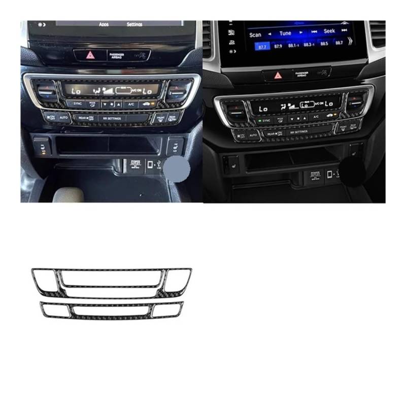 Auto Styling Zierleisten Für Ridgeline 2017 2018 2019 2020 Aufkleber Radio CD Shift Lift Panel Auto innen dekorative Zubehör von IPUDIS