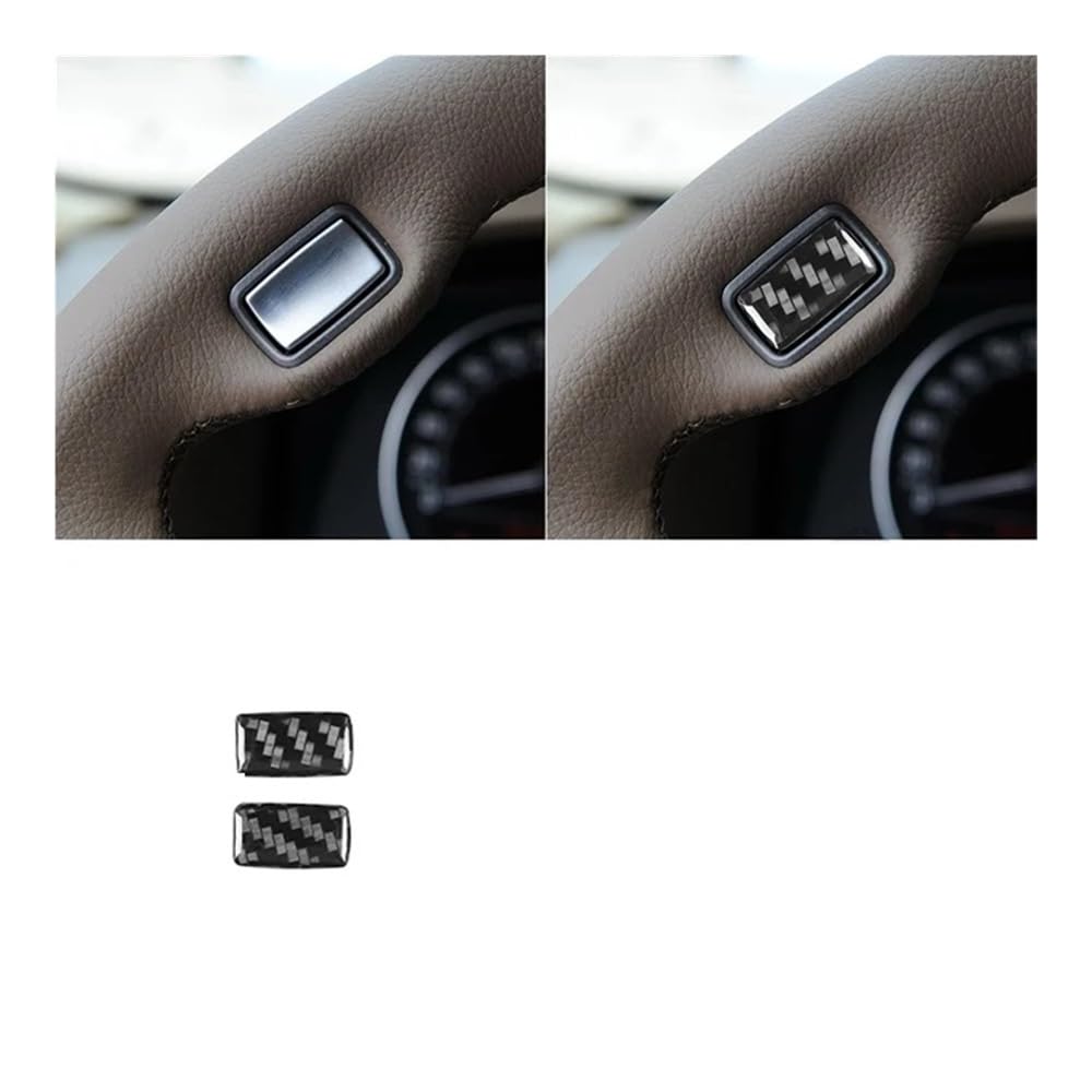 Auto Styling Zierleisten Lenkradverkleidung, Knopfrahmen, Aufkleber, Abdeckung, Verkleidung für 7er-Serie, für E65 2002 2003 2004 2005 2006 2007 2008 von IPUDIS