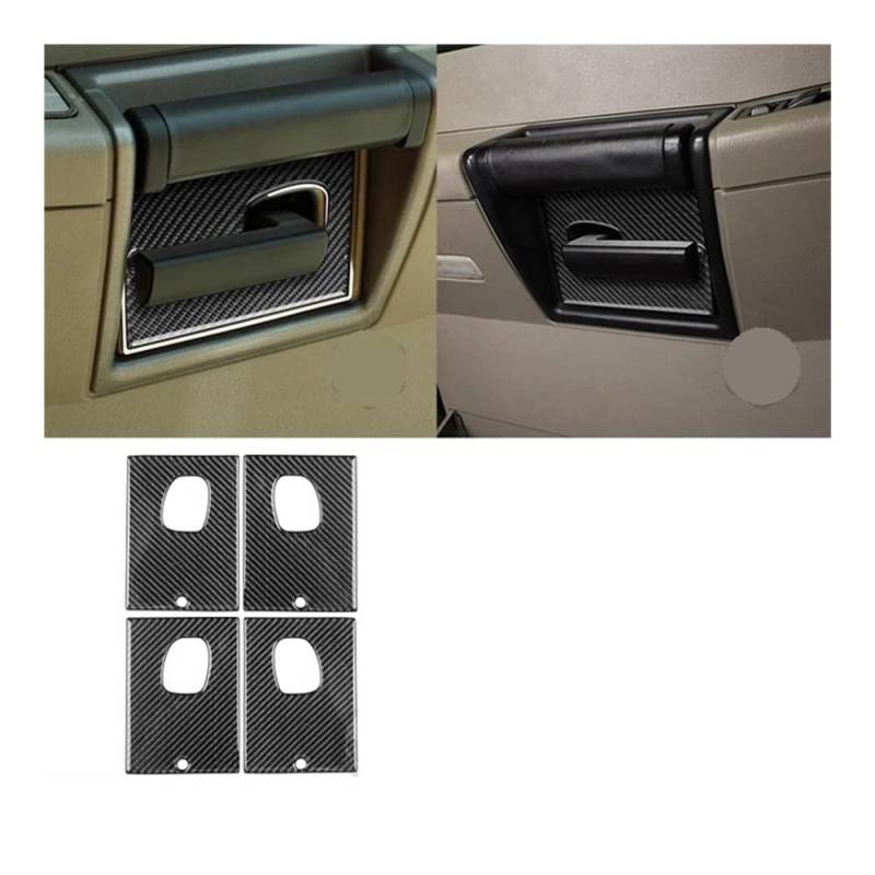 Auto Styling Zierleisten Türgriff-Innenverkleidungsaufkleber für Hummer für H2 2003 2004 2005 2006 2007 2008 2009 2010 2011 von IPUDIS