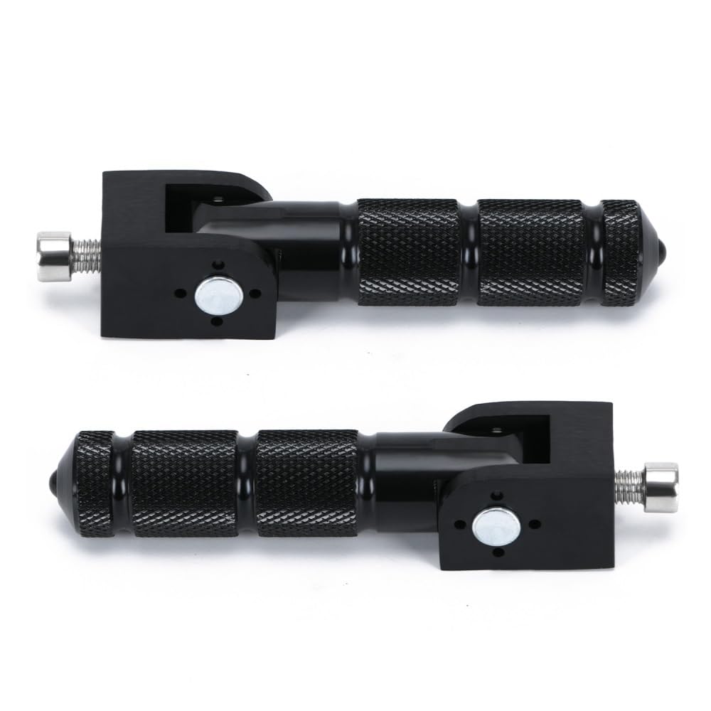 Fußraste Fußrastenträger 1 Paar M8 Universal Motorrad Klapp Fußrasten Fußrasten Fußrasten Pegs Hinten Pedale Set CNC Aluminium Motorrad Teil Fußstütze Pedal von IPUDIS