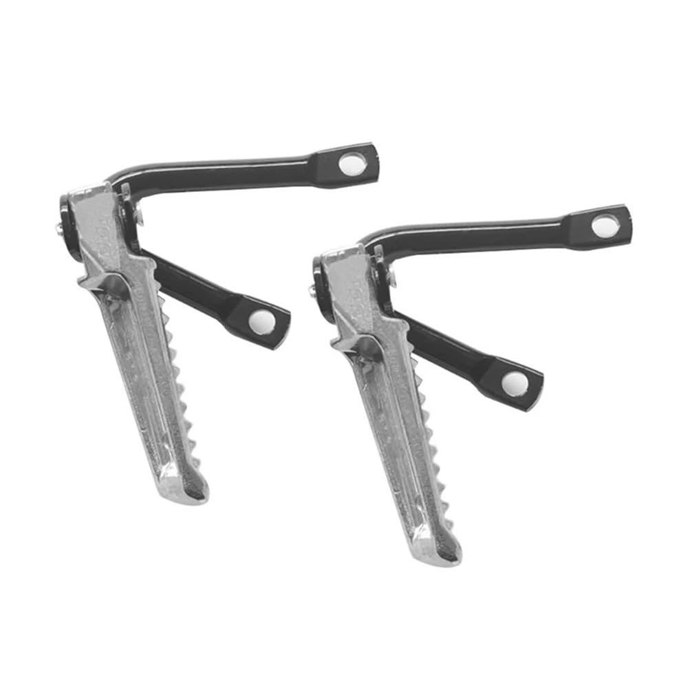 Fußraste Fußrastenträger 2Pcs Motorrad Fußstützen Ersatz Universal Metall Fußrasten Hinten Pedale Set Fußstütze Pedal von IPUDIS