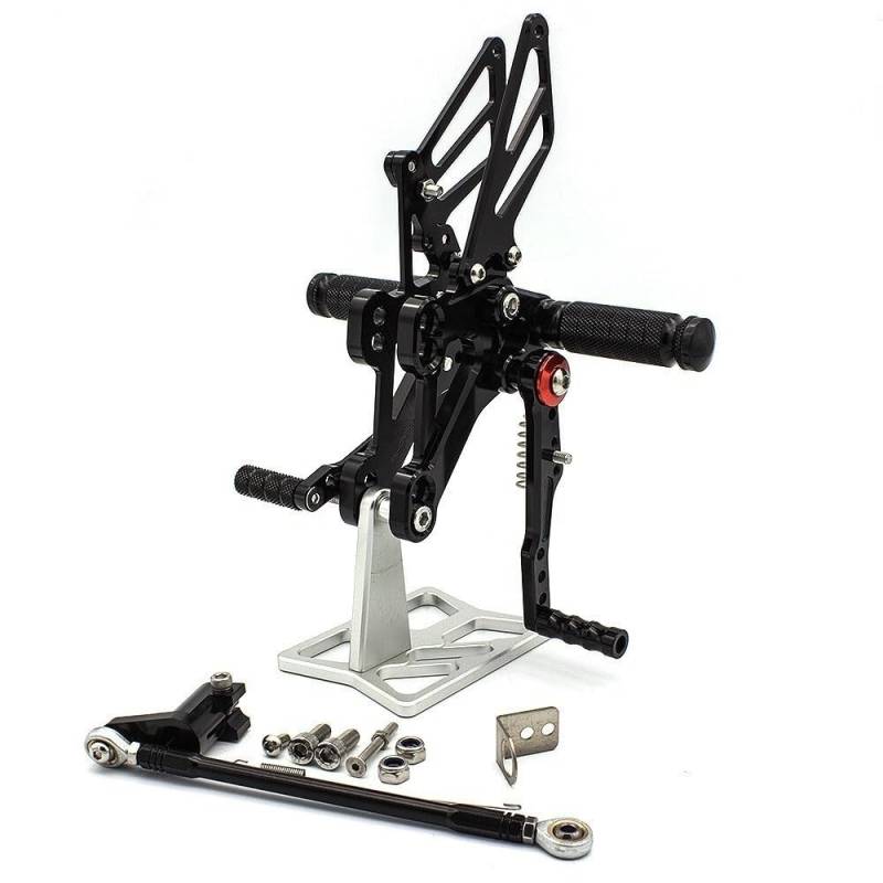 Fußraste Fußrastenträger Für CBR650R CB650R 2019-2021 Motorrad Fußrastenanlage Einstellbare Hinten Set Fußrasten Fußrasten Fuß Peg Pedal Fußstütze Pedal von IPUDIS