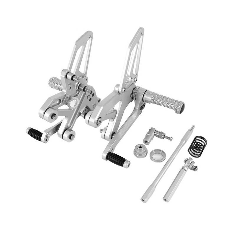 Fußraste Fußrastenträger Für Ka&wasaki Ninja ZX25R ZX-25R ZX 25R 2020 2021 2023 CNC Einstellbare Fußrastenanlage Fußstützen Fußrasten Pedale Hinten Set Fußstütze Pedal von IPUDIS