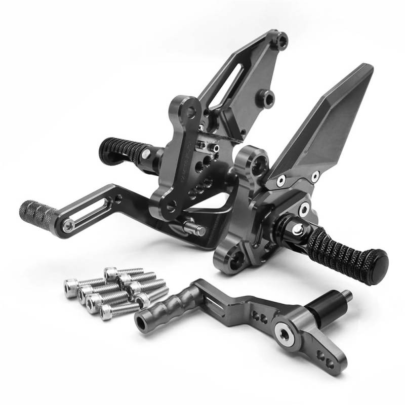 Fußraste Fußrastenträger Für MT09 V3 FZ09 Motorrad Fußrastenanlage Fußstütze CNC Aluminium Legierung Fußrasten Pedal Fuß peg Hinten Set Fußstütze Pedal von IPUDIS