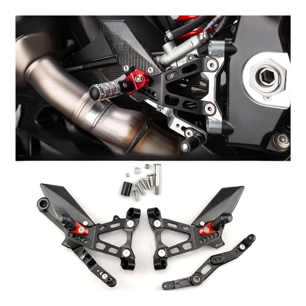 Fußraste Fußrastenträger Für S1000RR S1000 RR 2019-2022 Hinten Sets Erhöhen Pedal Einstellbare Fußrastenanlage Fußrasten Schalthebel Bremse Fußstütze Pedal von IPUDIS