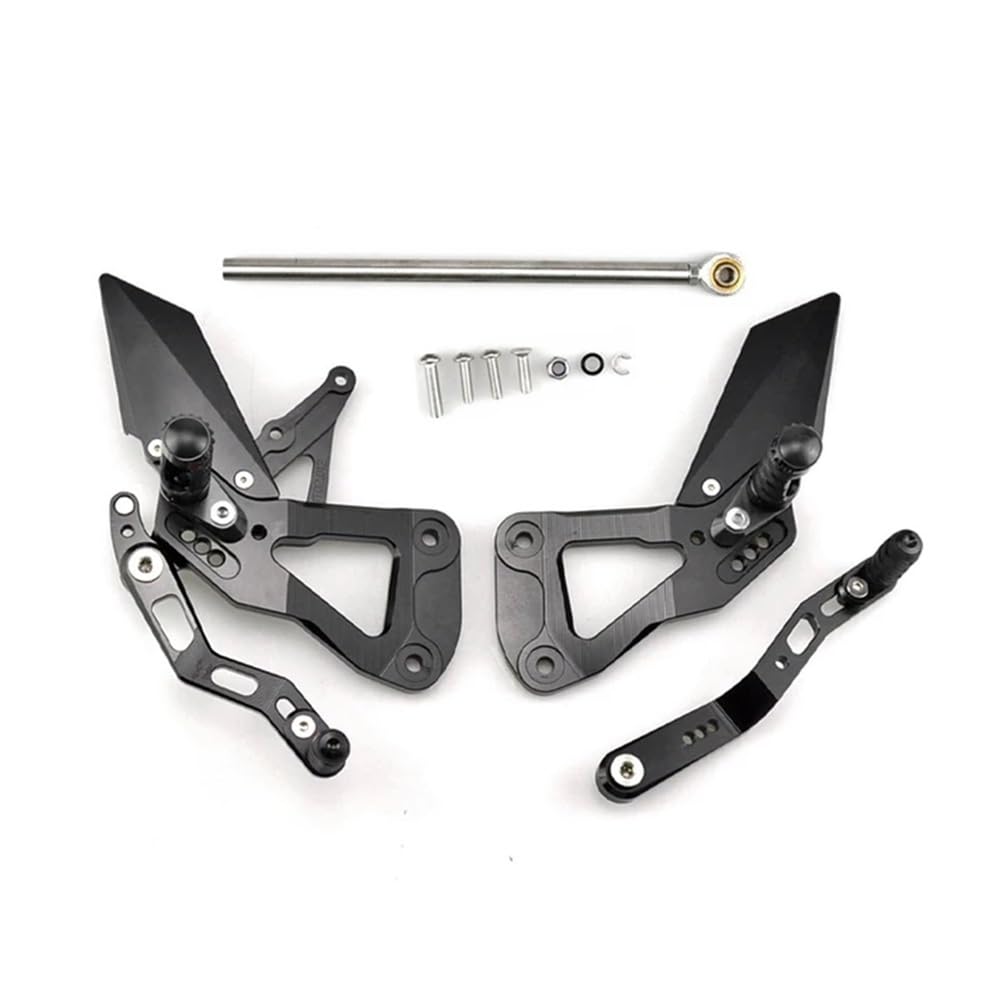 Fußraste Fußrastenträger Für Su&zuki GSX-R1000 17-22 GSXR Hinten Sets Erhöhen Pedal Einstellbare Fußrastenanlage Fußrasten Schalthebel Bremse Fußstütze Pedal von IPUDIS