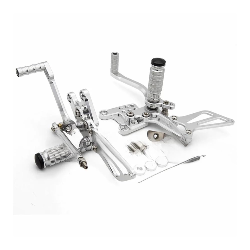 Fußraste Fußrastenträger Für Su&zuki SV650S 1998-2014 Motorrad Fußrasten Pedal Fußrastenanlage Hinten Set Einstellbare Aluminium Fußstütze Fußstütze Pedal von IPUDIS