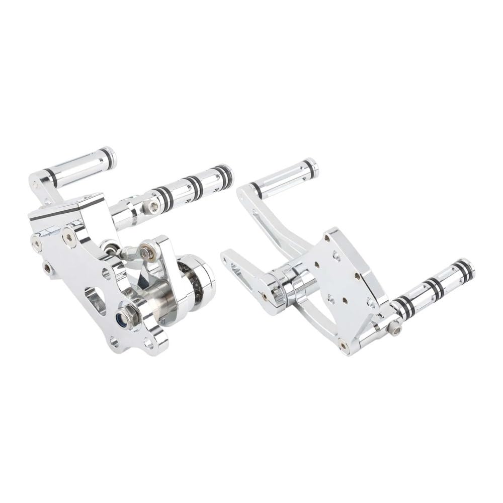 Fußraste Fußrastenträger Motorrad Billet Aluminium Forward Controls Kits Fußrasten Rest für Ha&rley für Softail für St&reet Bob Fußstütze Pedal von IPUDIS