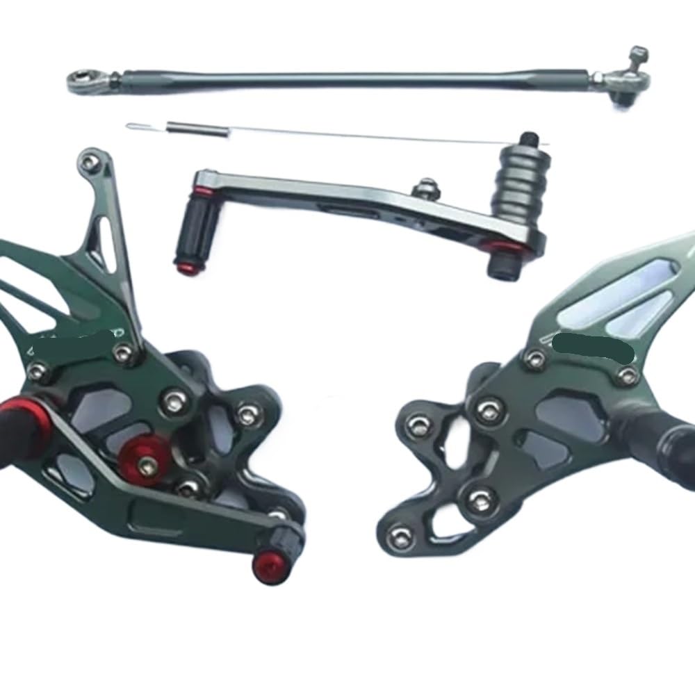 Fußraste Fußrastenträger Motorrad Einstellbare Bremsen Pedal Schalthebel Fall für Su&zuki GSXR600 GSXR750 GSXR 600 750 2006-2010 Fußstütze Pedal von IPUDIS