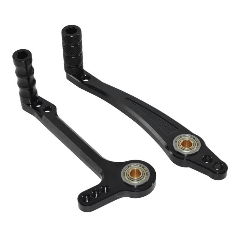 Fußraste Fußrastenträger Motorrad Einstellbare Dual Lager Shifter Schalthebel Pedal mit Toe Pegs Kit Für Fußrastenanlage Hinten Set Fußstütze Pedal von IPUDIS