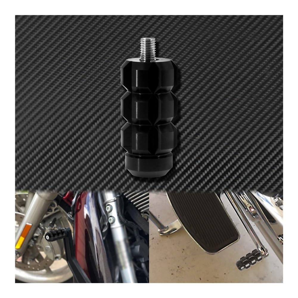 Fußraste Fußrastenträger Motorrad Schwarz Fußrasten Fußstützen Control W/Shift Schalthebel Shifter Peg Pedal Für Ha&rley Für Dyna Fußstütze Pedal von IPUDIS