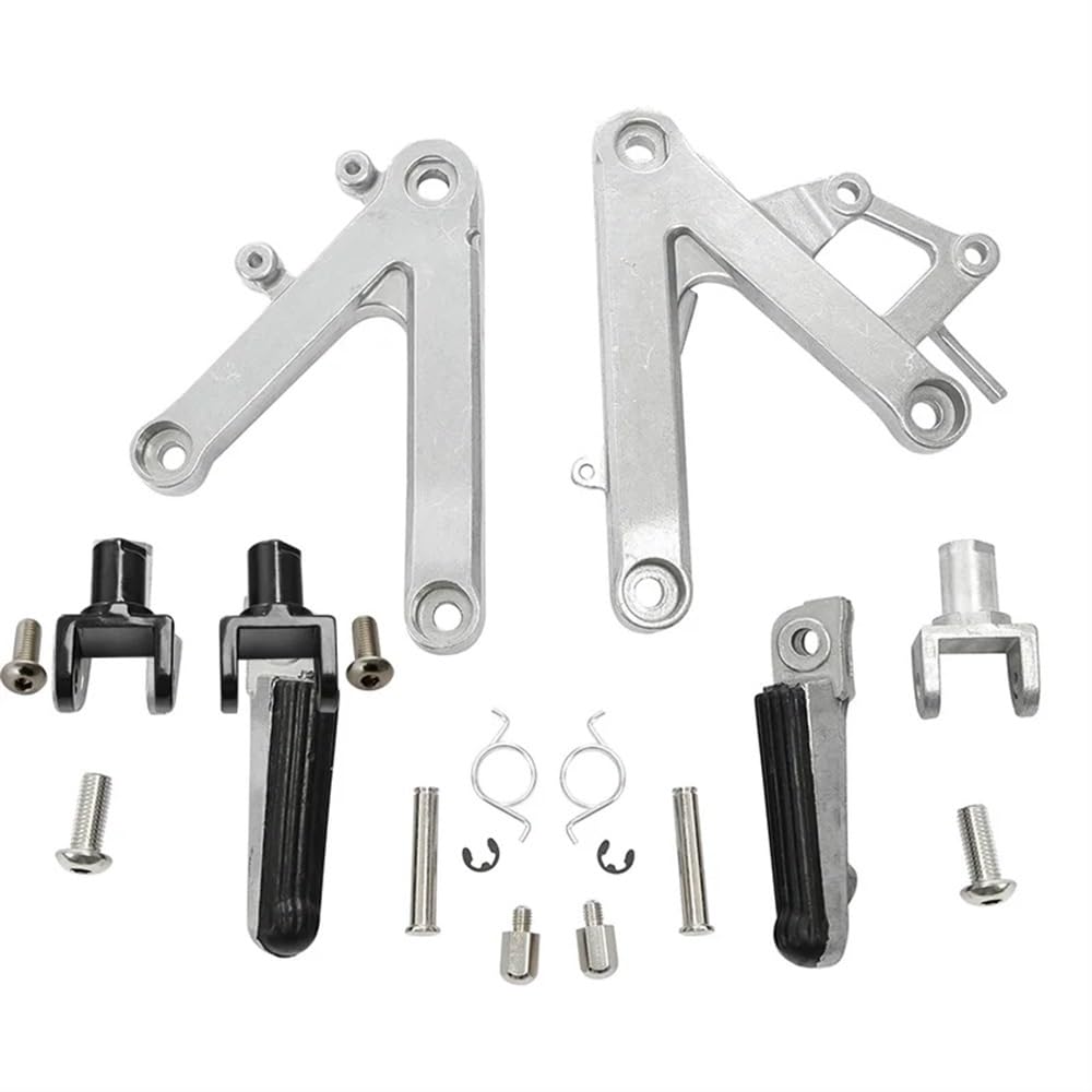 Fußraste Fußrastenträger Motorrad Vorne Bremspedal Fußstützen Set Fußrasten Für CBR250 MC22 1990-1997 Aluminium Legierung Fußstütze Pedal von IPUDIS