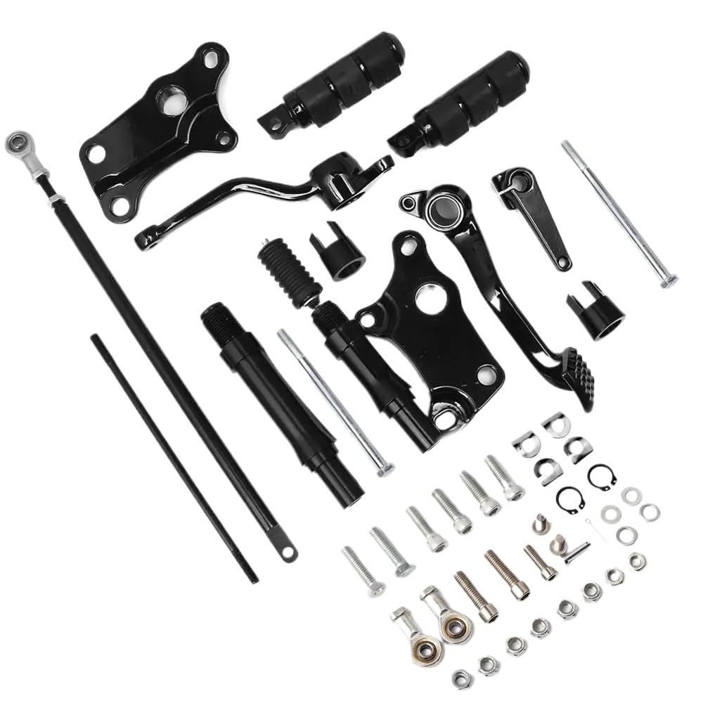 Fußraste Fußrastenträger Motorrad-Vorwärtssteuerungen Komplettset Pegs & Hebel & Gestänge Für Ha&rley Für Sportster XL 883 1200 1991-2016 Fußstütze Pedal von IPUDIS