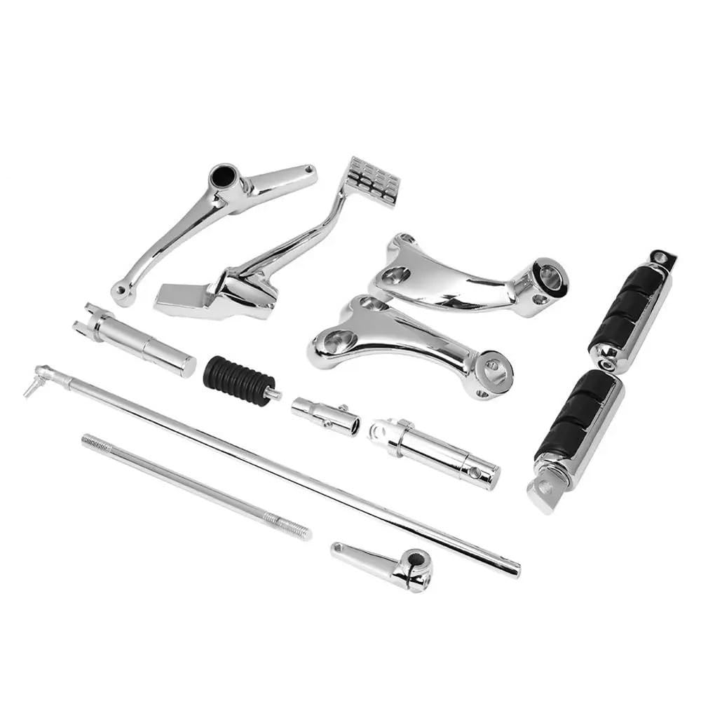 Fußraste Fußrastenträger Motorrad-Vorwärtssteuerungen Komplettset Pegs & Hebel & Gestänge Für Ha&rley Für Sportster XL 883 1200 1991-2016 Fußstütze Pedal von IPUDIS