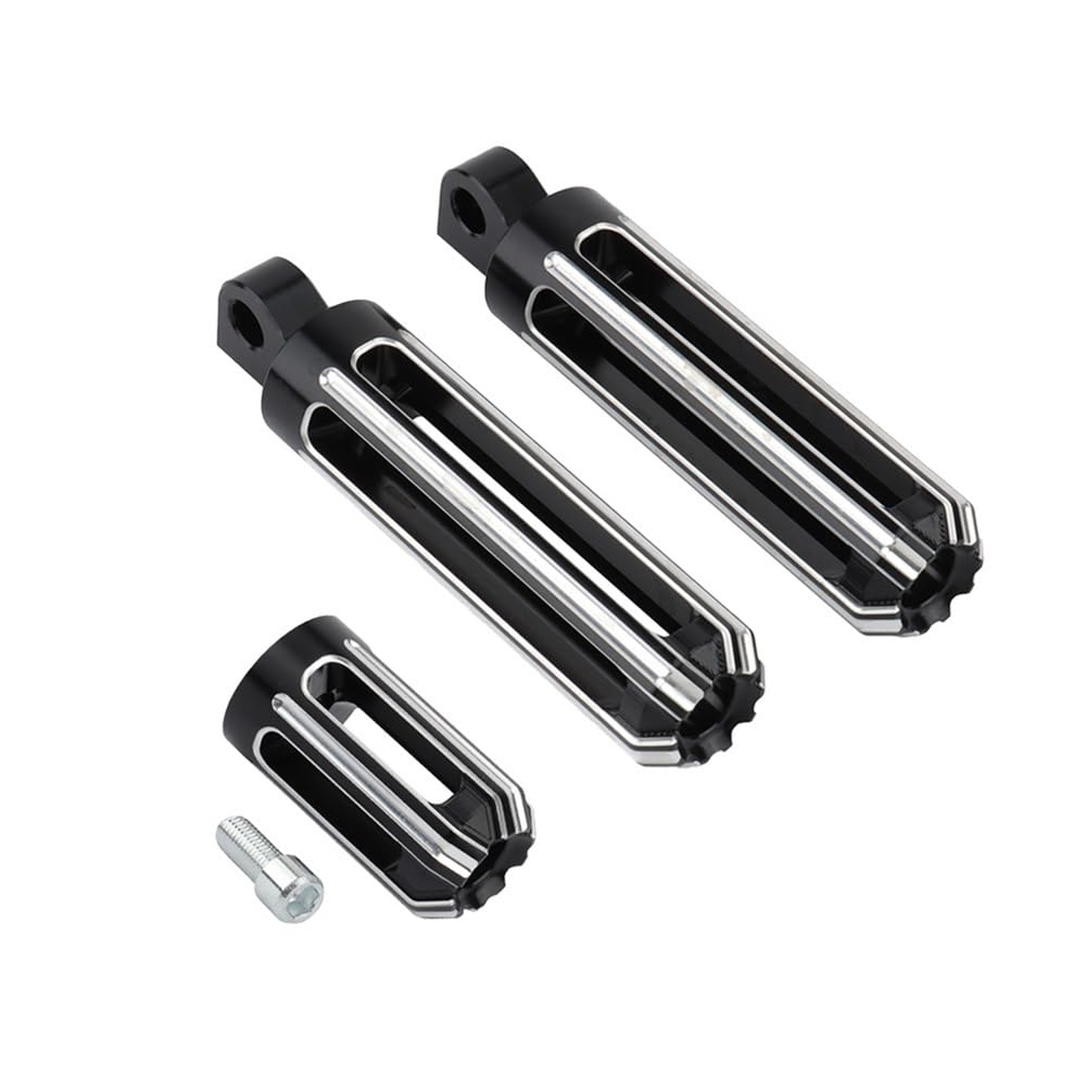 Fußraste Fußrastenträger Motorrad vorne hinten Fuß Peg Schalthebel Nagel CNC Fußstütze Shifter Pegs Kit schwarz für Ha&rley Fußstütze Pedal von IPUDIS