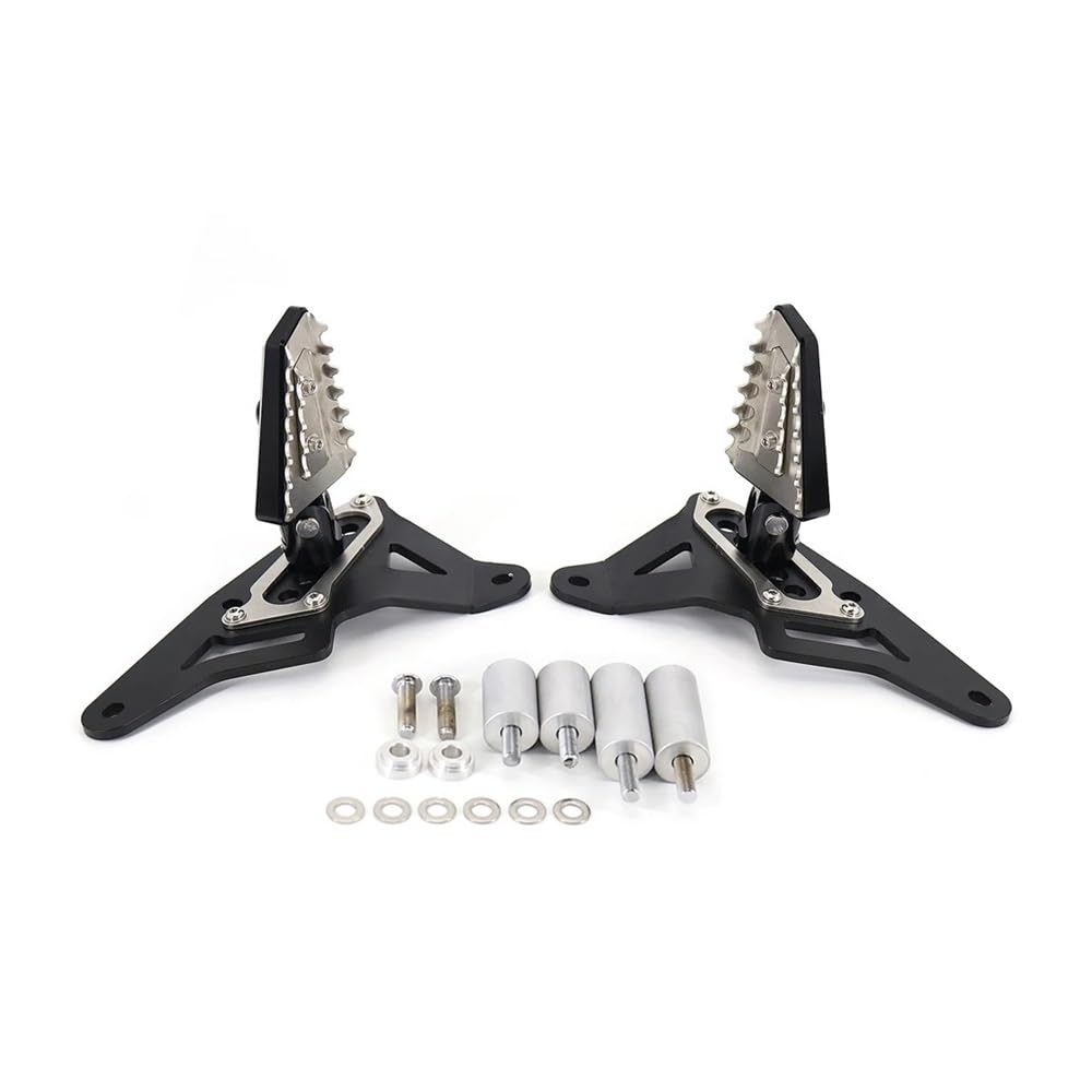 Fußraste Fußrastenträger Motorradzubehör Hinten Pedal Klapp Fußrasten Ständer Beifahrerfußrasten Kit Für X-ADV 750 XADV750 Fußstütze Pedal von IPUDIS