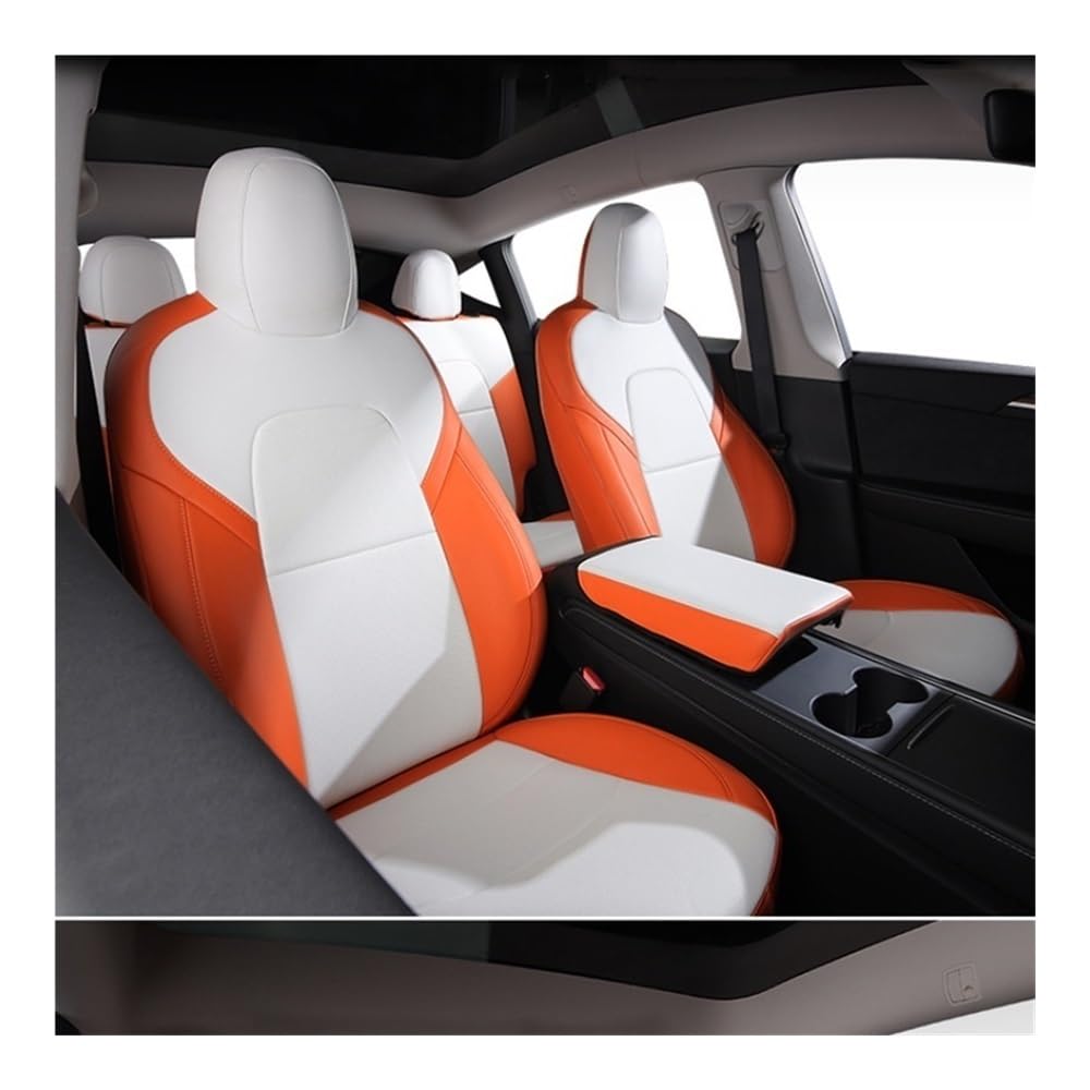 IPUDIS Sitzschoner Sitzbezüge Auto Für Modell 3 Passende Autositzbezüge für Modell 3, komplett abgedeckt für 5 Sitze, Vorder- und Rücksitze von IPUDIS