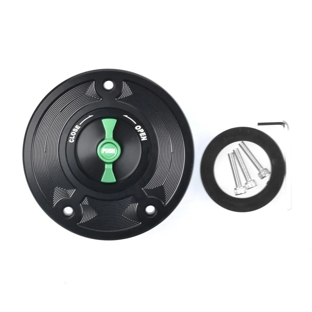 Tankdeckelabdeckung Keyless Motorrad Kraftstoff Gas Tank Cap Abdeckung Für Ka&wasaki Für Ninja ZX-6R 636 ZX636R 2009-2018 ZX6R ZX 6R von IPUDIS