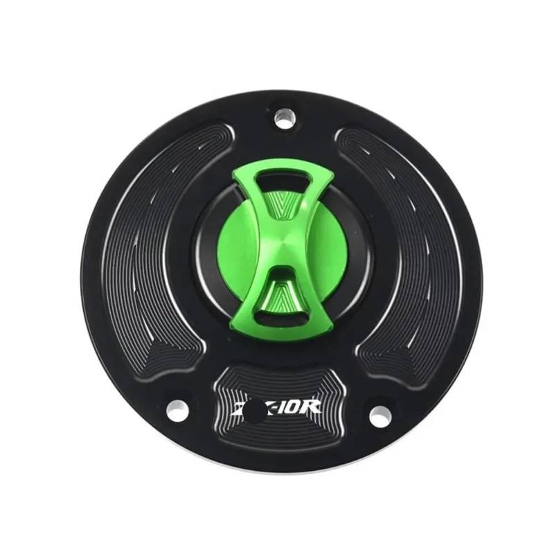 Tankdeckelabdeckung Keyless Motorrad Kraftstoff Gas Tank Cap Abdeckung Für Ka&wasaki Ninja ZX-10R 2006-2020 ZX10R ZX 10R von IPUDIS