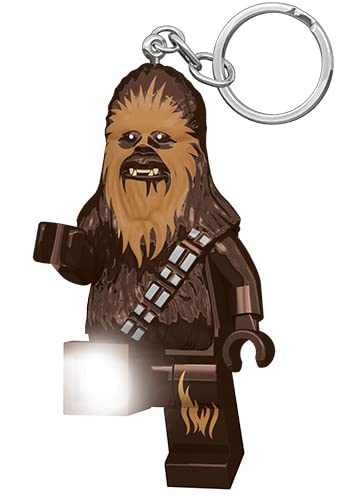 IQ Lego Star Wars - Chewbacca Schlüsselanhänger mit LED-Taschenlampe Spielzeuggeschenke für Kinder - 76 mm große Figur - 2 CR2025 Batterien enthalten von IQ