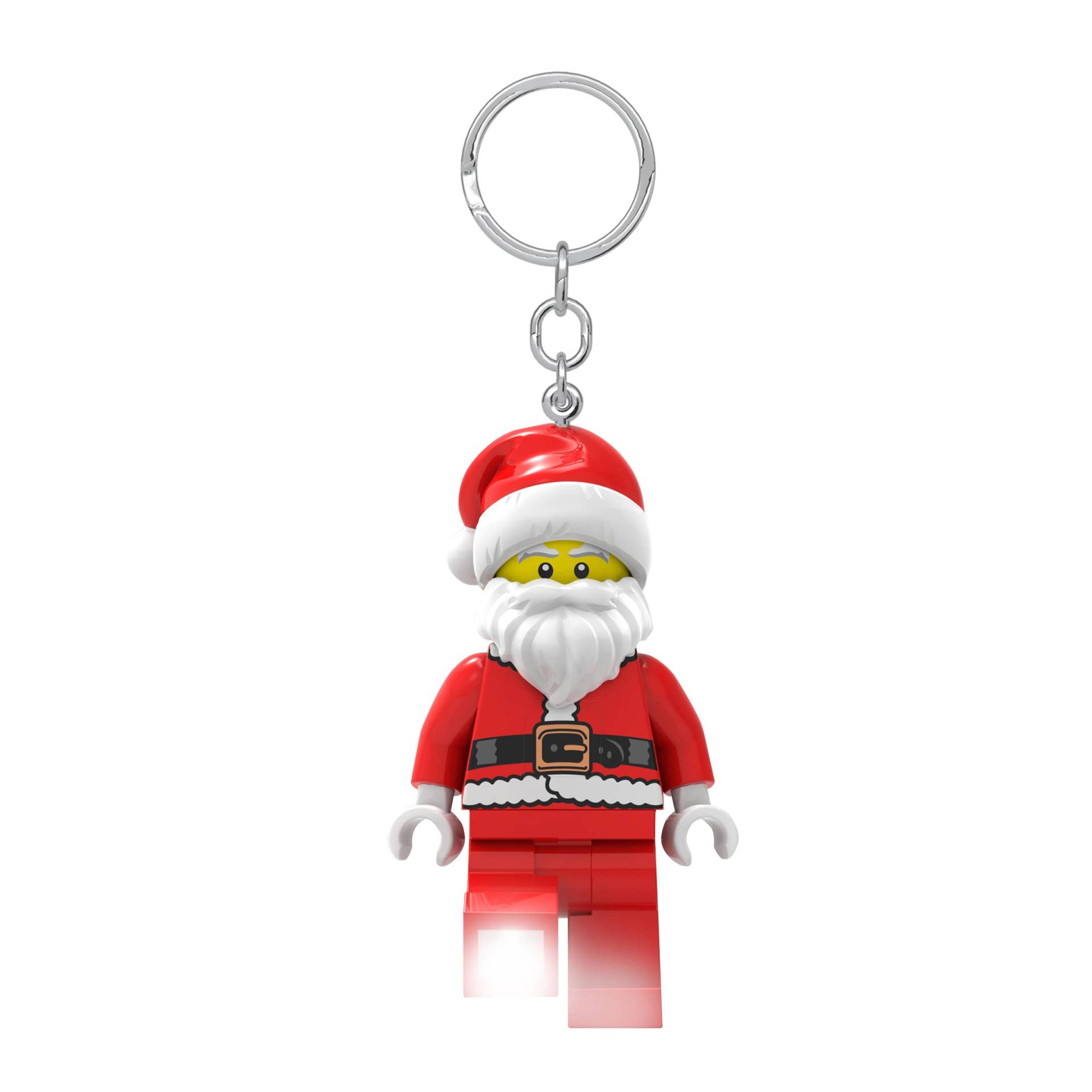 LEGO Iconic Santa Schlüsselanhänger LED-Taschenlampe Spielzeuge Geschenke für Kinder - 76 mm große Figur (KE189) - 2 CR2025 Batterien enthalten von IQ