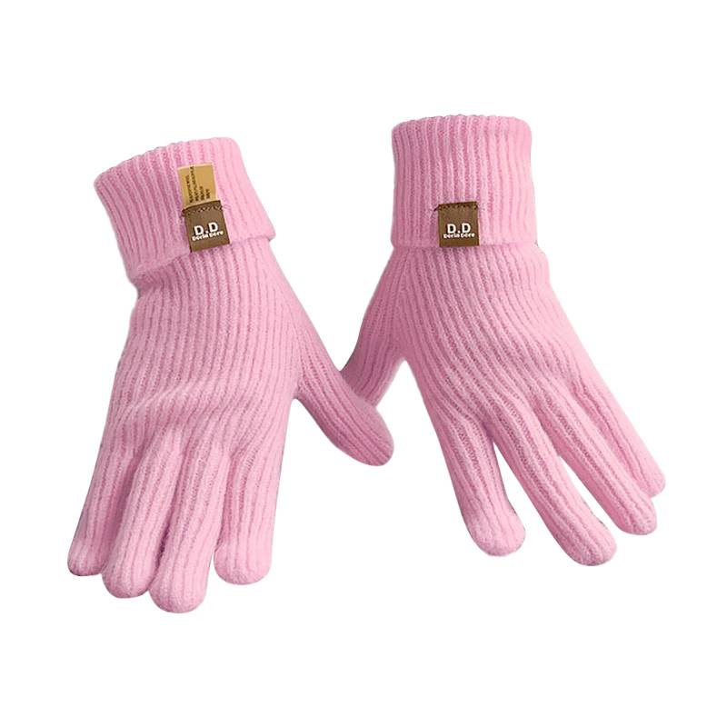 IQYU 1920 Accessoires Handschuhe Männer und Frauen, Bildschirm-SMS-Handschuhe, warme Strickhandschuhe für den Außenbereich, weich, elastisch Handschuhe & Fäustlinge Für Herren (Orange, One Size) von IQYU