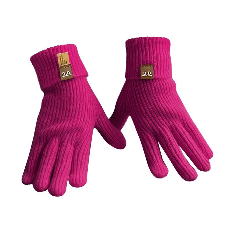 IQYU 1920 Accessoires Handschuhe Männer und Frauen, Bildschirm-SMS-Handschuhe, warme Strickhandschuhe für den Außenbereich, weich, elastisch Handschuhe & Fäustlinge Für Herren (Purple, One Size) von IQYU