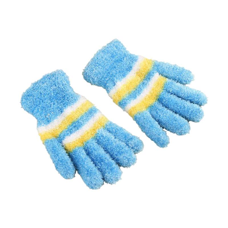 IQYU Accessoires Teufel Gestrickte Warme Halbfinger Wollhandschuhe Weiße Handschuhe Damen Prinzessin (D, One Size) von IQYU